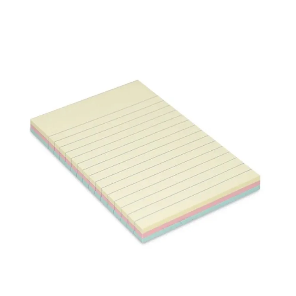 Recado Auto Adesivo 102X 148 Pautado 90 Fls Am/Rs/Vd Maxprint