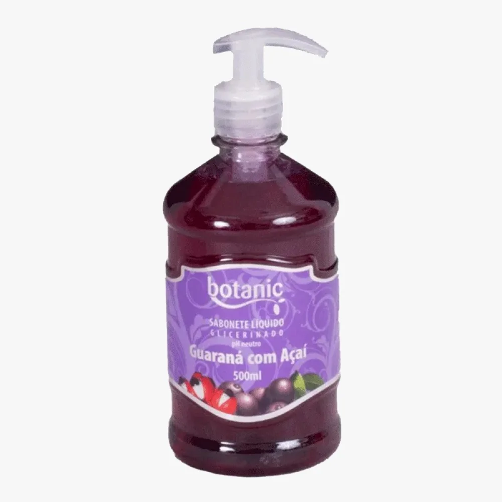 Sabonete Liquido Glicerinado Guarana com Acai 500 ML Pump