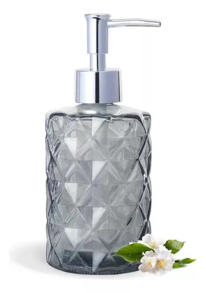 Saboneteira de Vidro Pump Trabalhada
