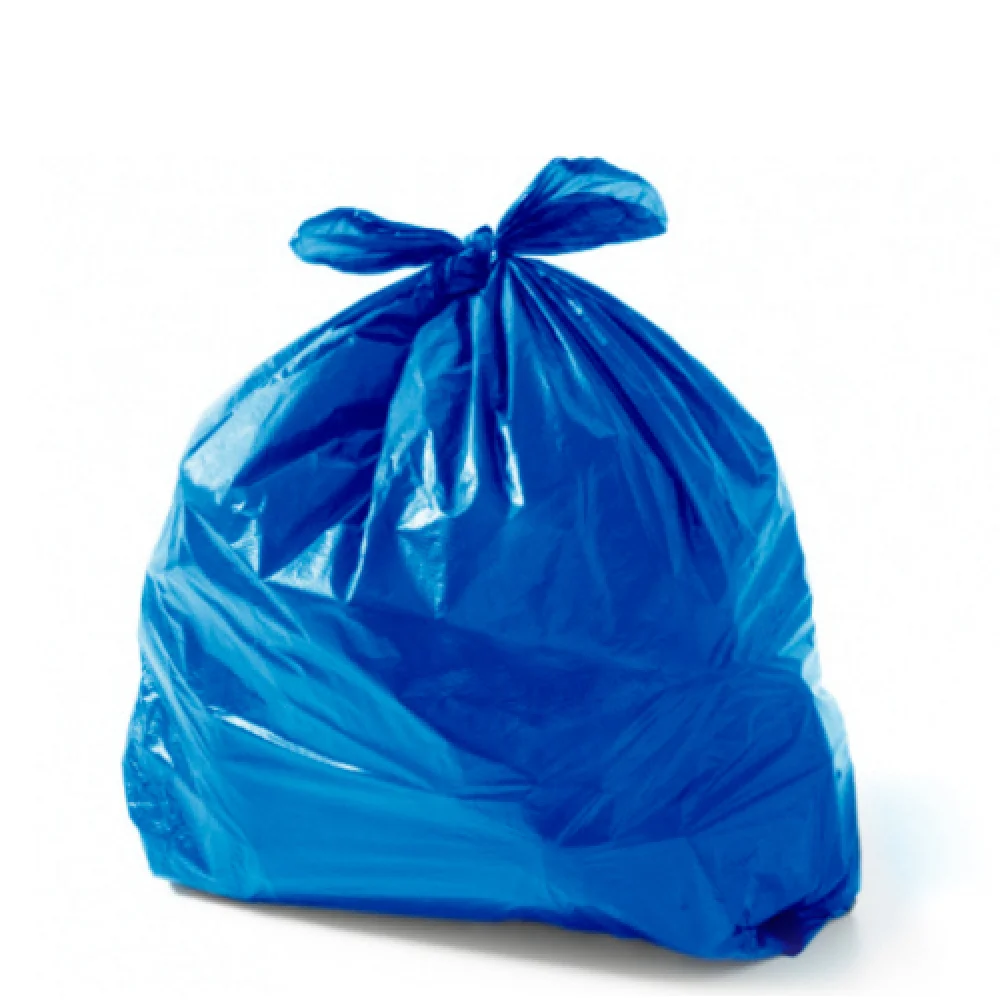 Saco de Lixo 100 Litros 75X90X 08 Micras Azul 50 Unid.