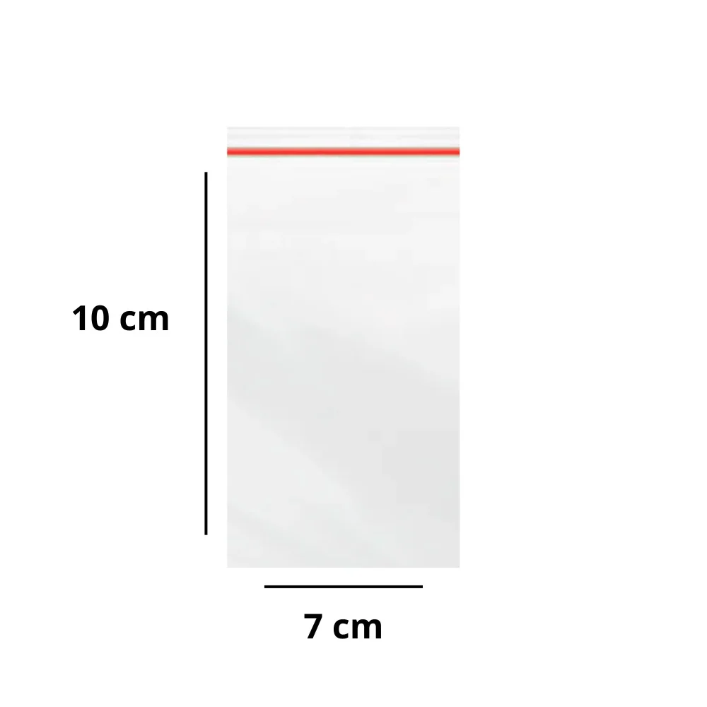 Saco Plastico Zip Nr 03 07Cm X 10Cm C/100