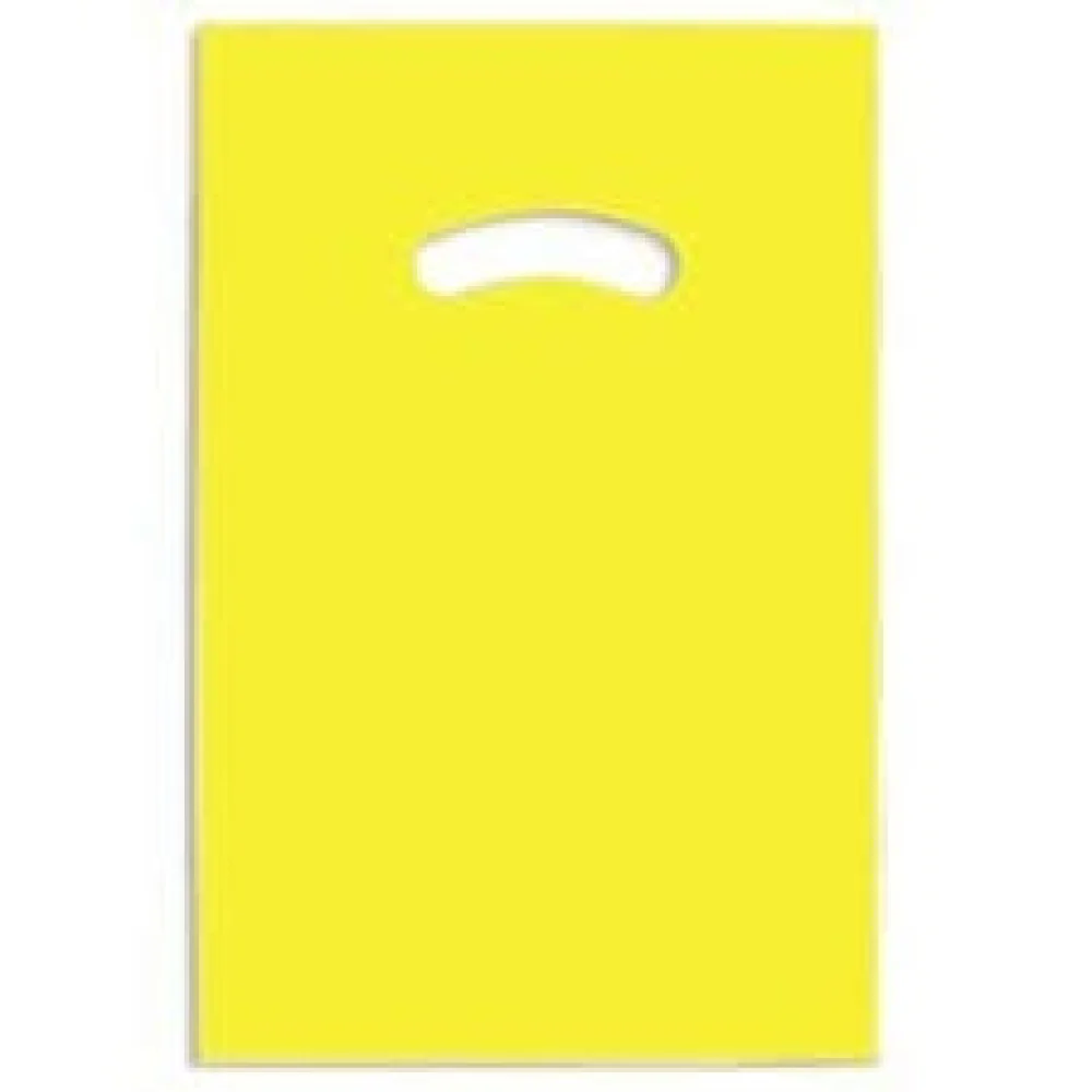 Sacolas Plasticas Presente 16X20Cm 0,15 ( 50 Unid ) Amarela