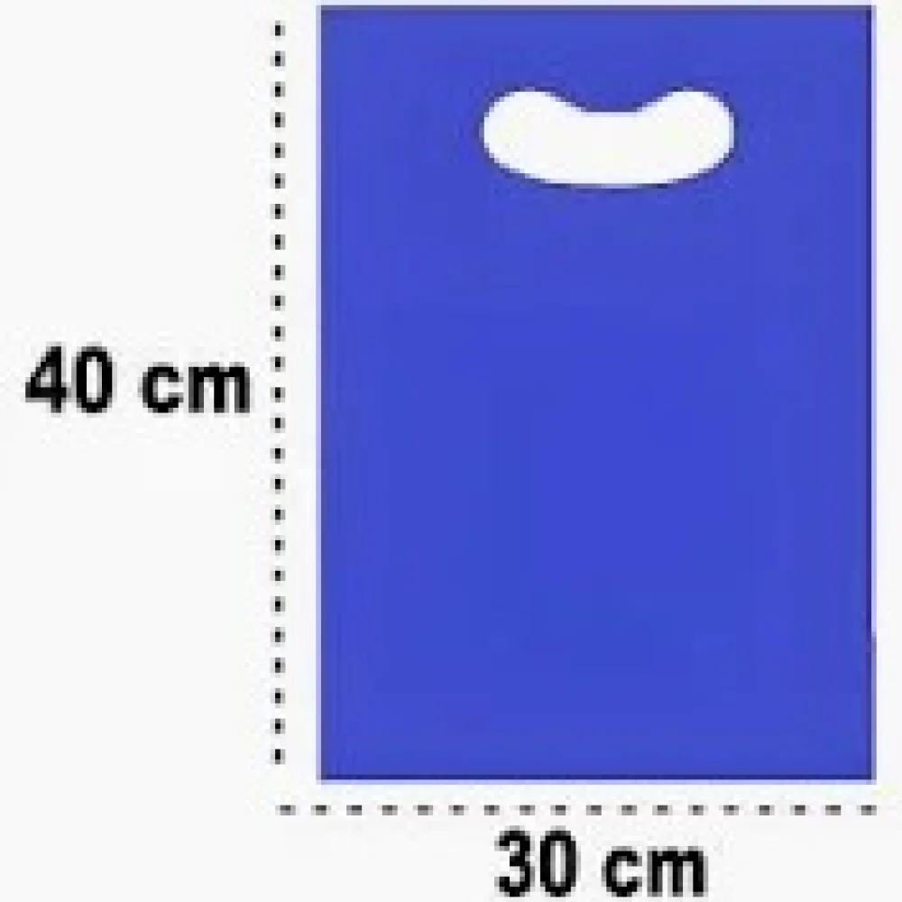 Sacolas Plasticas Presente 30X40Cm 0,15 ( 25 Unid ) Azul