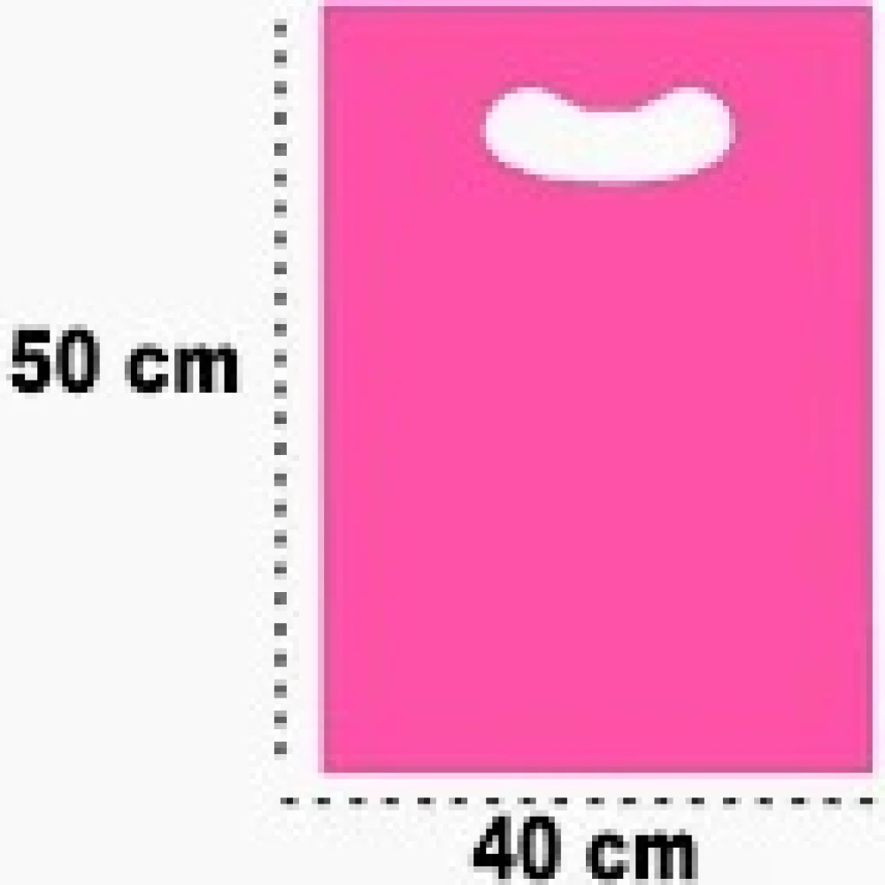 Sacolas Plasticas Presente 40X50Cm 0,15 ( 25 Unid ) Rosa