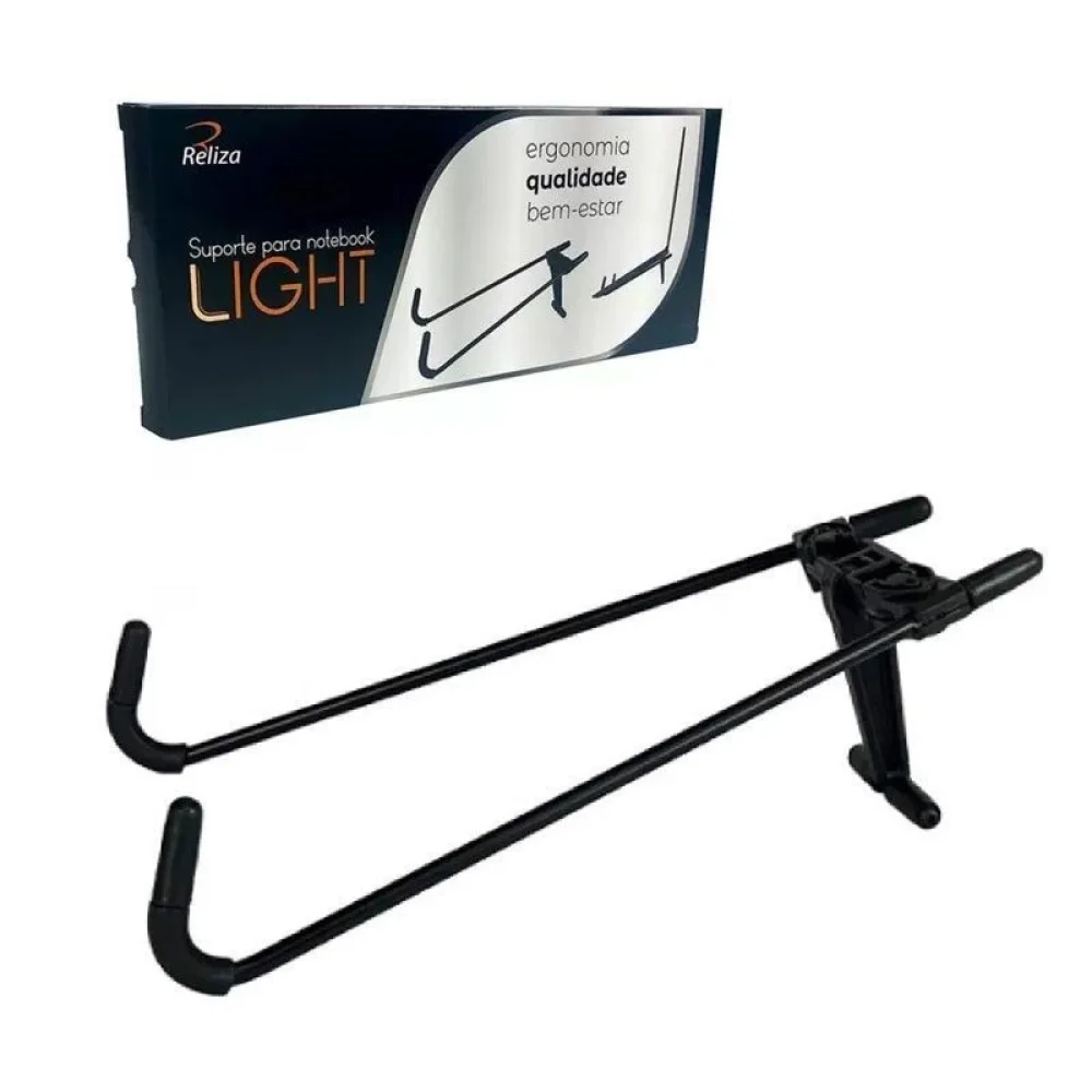 Suporte P/ Notebook Light Metal Preto Reliza