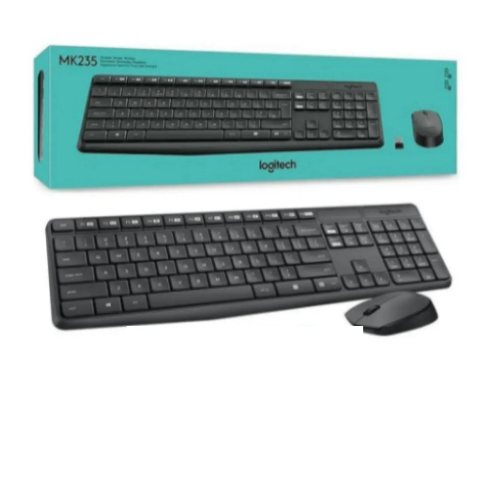 Teclado e Mouse S/Fio Wireless Mk235 Logitech