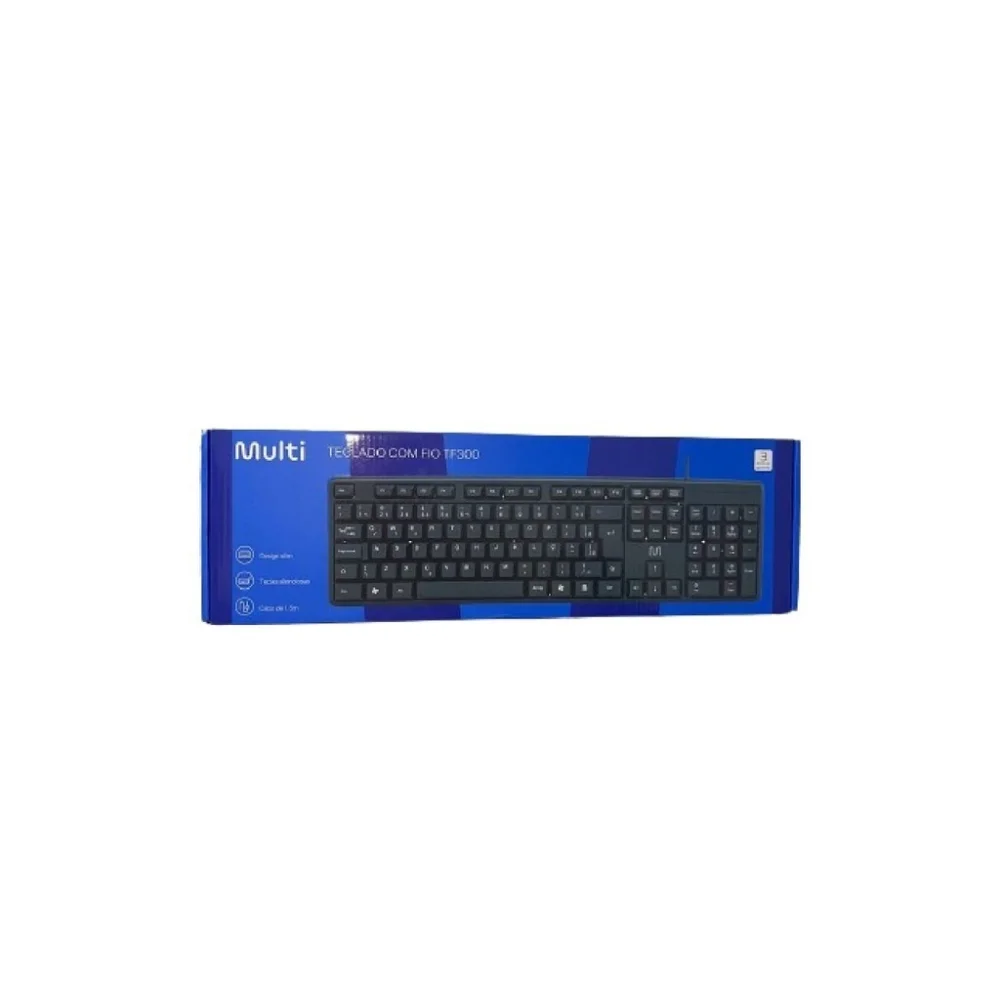 Teclado Slim Usb Preto Tc 065 Multi Tf300