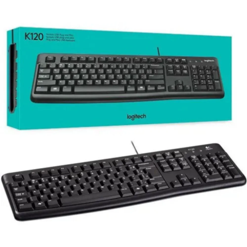 Teclado Usb Preto K120 Logitech