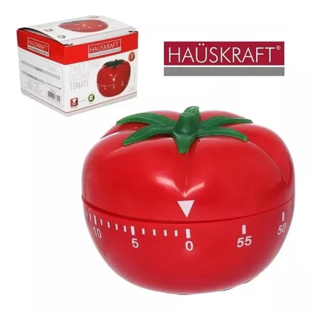 Temporizador de Cozinha Timer 60 Minutos Tomate