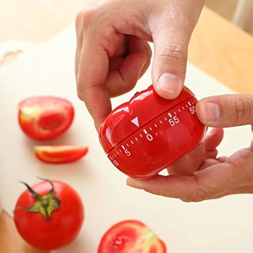 Temporizador de Cozinha Timer 60 Minutos Tomate