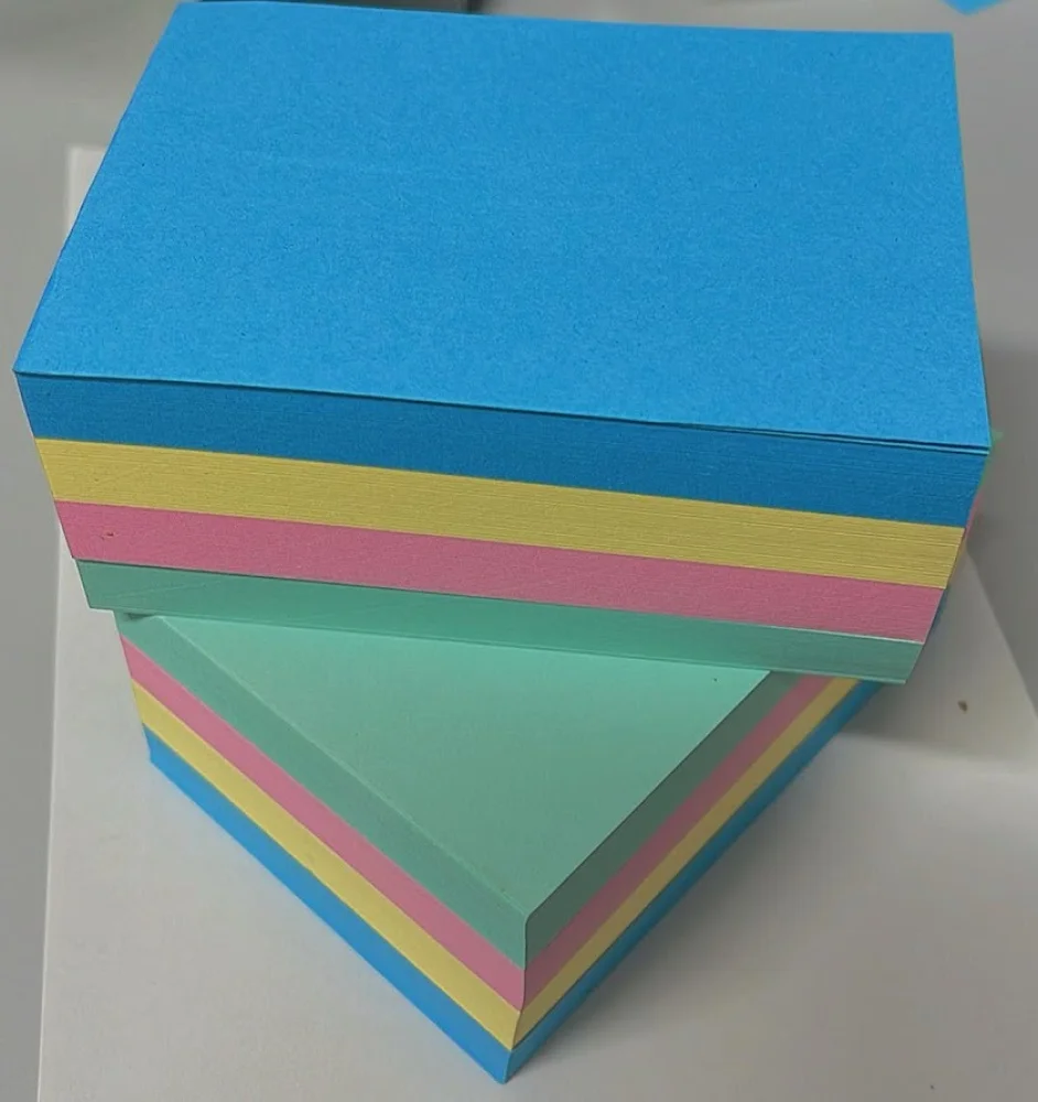 Tilembrete Colorido 10Cm X 7Cm C/400 Fls Am/Az/Vd/Rs