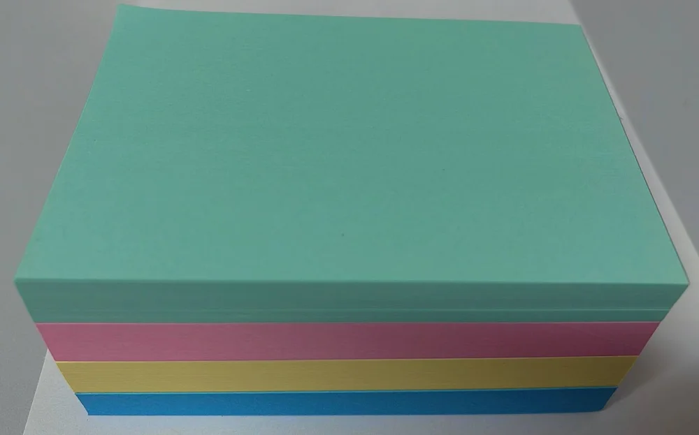 Tilembrete Colorido 10Cm X 7Cm C/400 Fls Am/Az/Vd/Rs