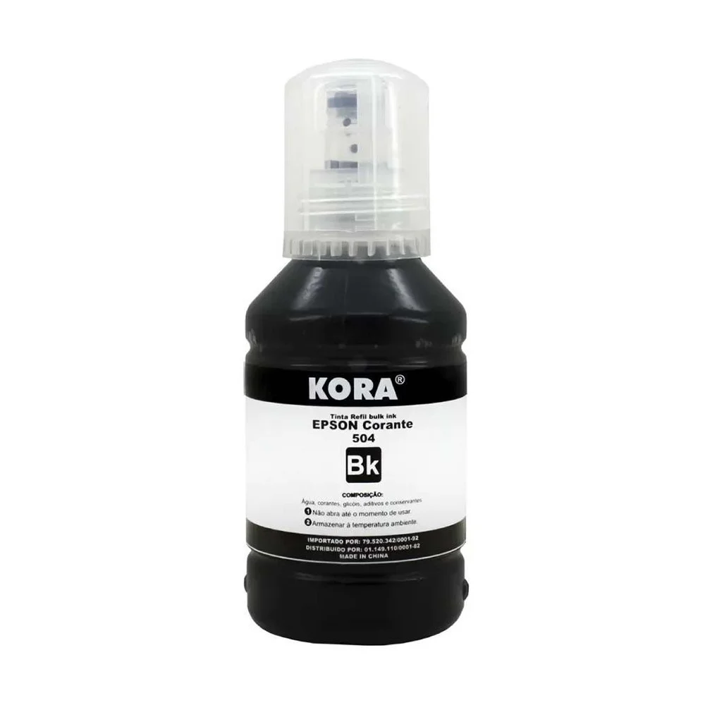 Tinta Epson Compatível Refil 504 / 544 127 ML Preto Masterprint