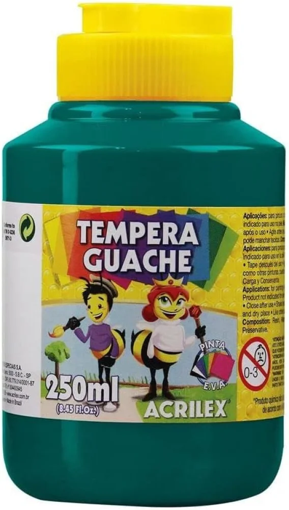 Tinta Guache 250 ML Verde Bandeira Acrilex