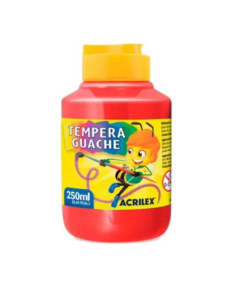 Tinta Guache 250 ML Vermelho Fogo Acrilex