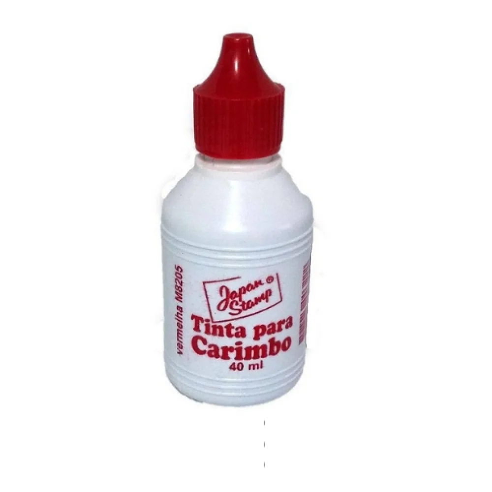 Tinta P/ Carimbo 40 ML Vermelho Stamp Japan