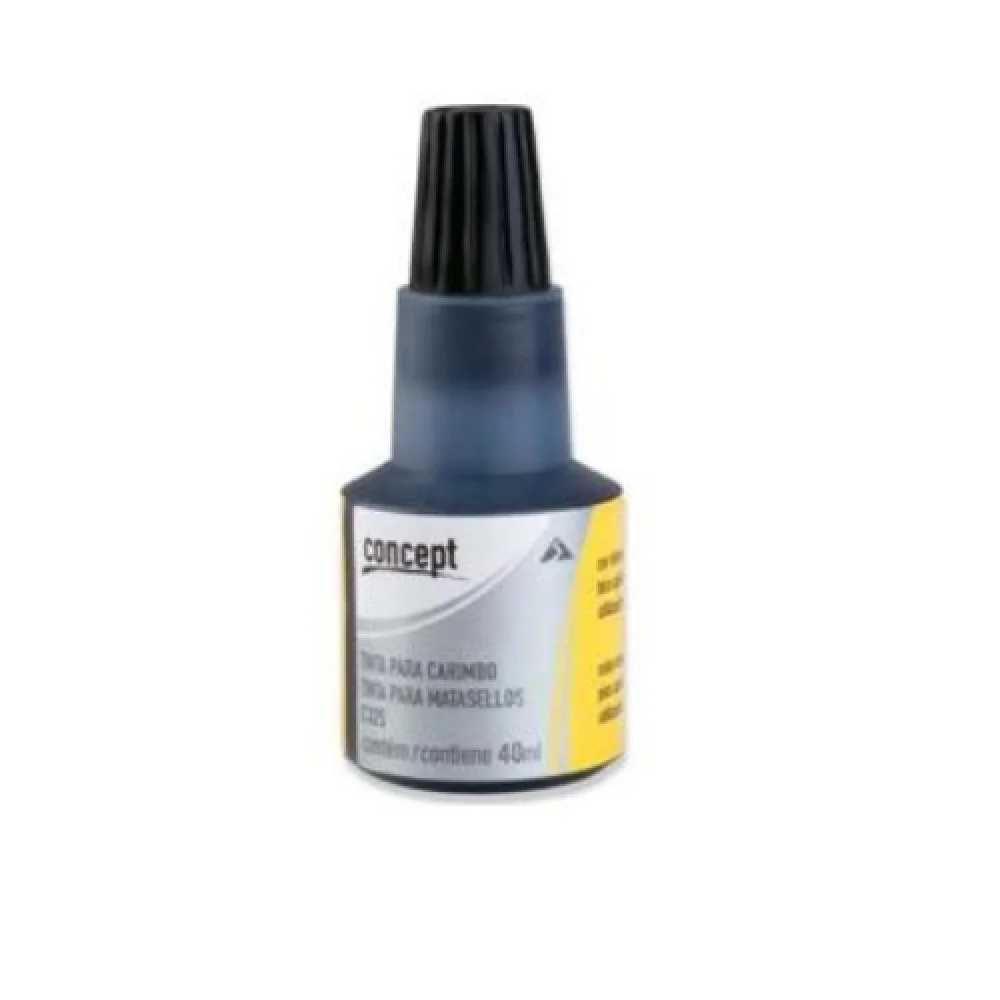 Tinta para Carimbo 40 ML Vermelha Tinn Kol Concept
