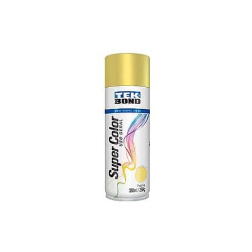 Tinta Spray Dourado Metálico 350Gr/250Gr Tek Bond
