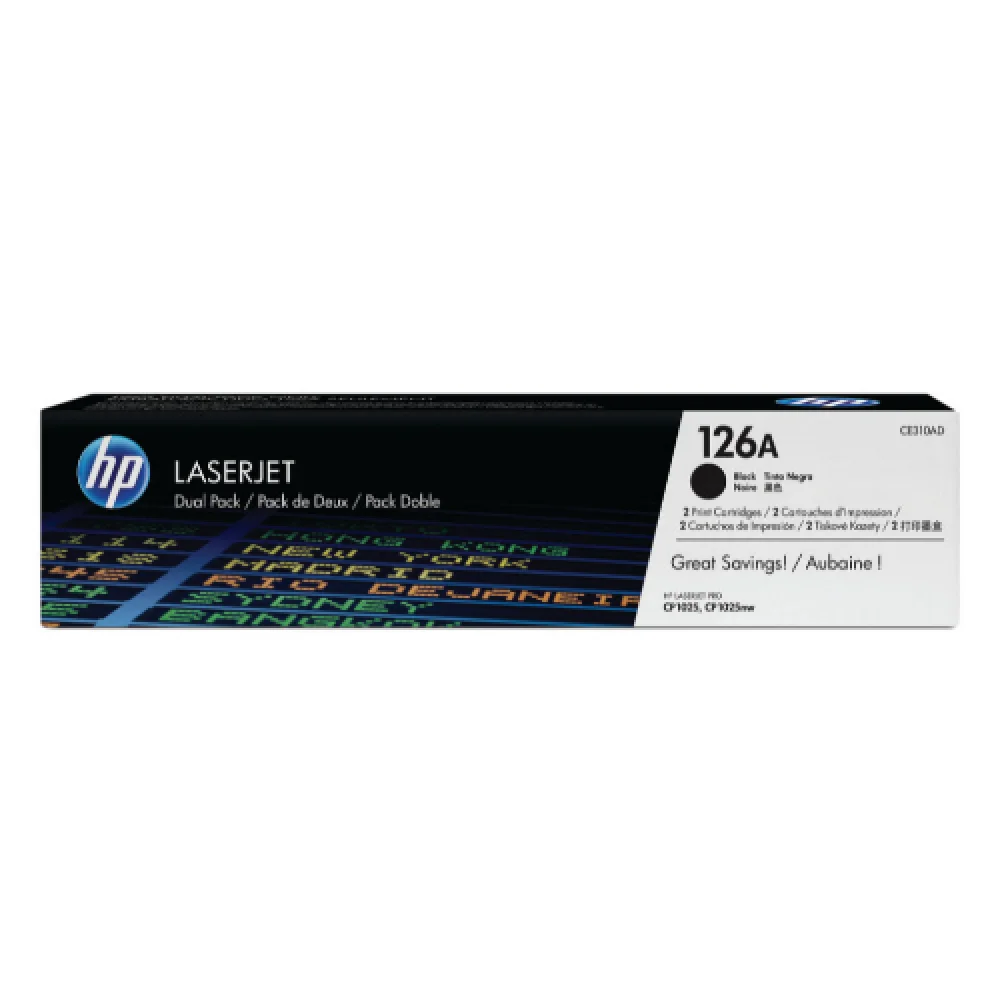 Toner Hp Ce310A Preto Original Ref. 126A