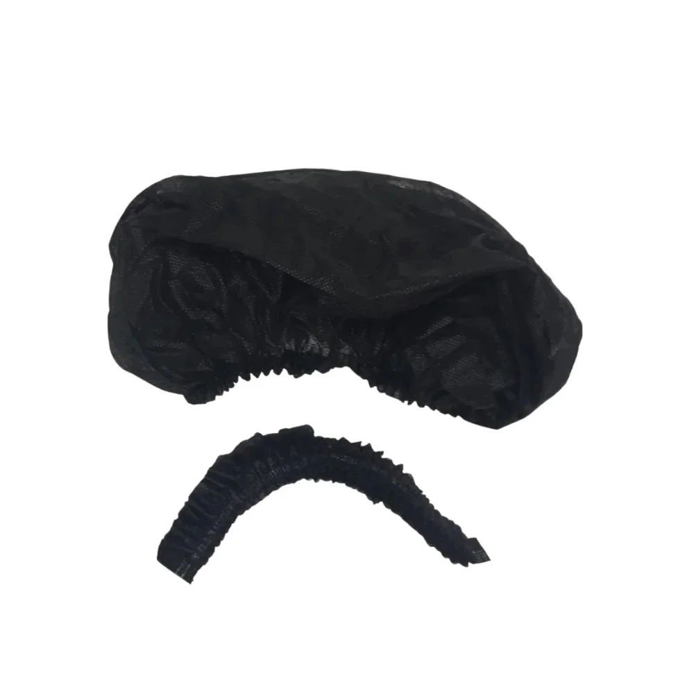 Touca Descartavel Preta C/100 Unidades