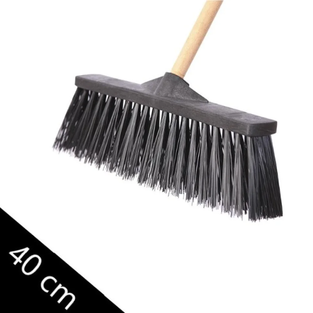 Vassoura Gari Plastico Nº 40 Reforcada Canada com Cabo