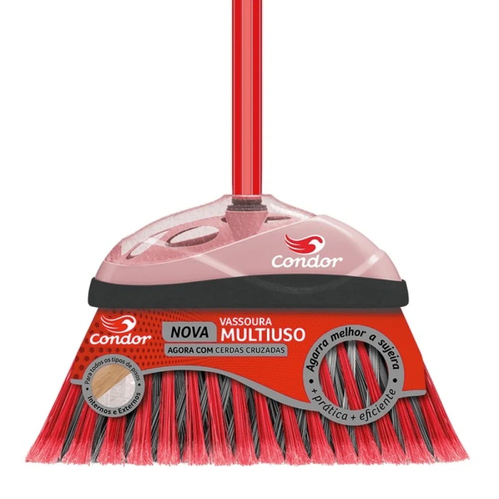 Vassoura Multiuso Condor 29Cm C/ Cabo
