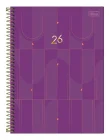 Agenda 2026 Spot Espiral Roxa 12,9 X 18,7 CM 200 Fls