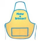 Avental Infantil de Pintura Azul