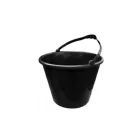 Balde de Plástico P/ Concreto 12 Lts Preto Canadá