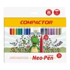 Caneta Hidrocor Compactor Gigante C/24 Cores