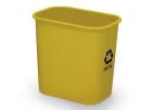 CESTO DE LIXO SELETIVO AMARELO METAL RETANG 12 LITROS ACRIMET