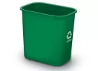 CESTO DE LIXO SELETIVO VERDE VIDRO RETANG 12 LITROS ACRIMET