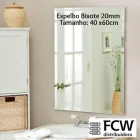 Espelho Bisotê 20mm Tamanho 40x60 cm