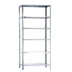 Estante de aço 6 prat. cinza 1,98x0,92x0,42 chapa 26 ( desmontada )