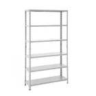 Estante de aço 6 prateleiras cinza 1,98x0,92x0,30 chapa 26 desmontada