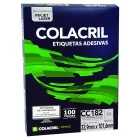 Etiqueta Adesiva 6182/CC182 C/100 folhas  Colacril