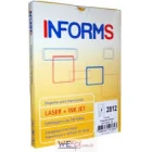 Etiqueta laser jet para cd com 25 folhas informs