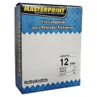 Fita Rotulador Eletr Brother 12 MM Pto/Bco Tzc 231 Masterprint