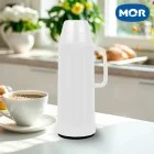 Garrafa Termica Branca Rosca 01 Litro Mor