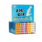 Giz Colorido Antialérgico Plastificado Zig Giz C/500 Unidades.
