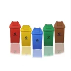 Kit Cesto de Lixo 50 Litros Selet. 05 Unid. Basc. Vm/Az/Vd/Mr/Am.