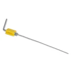 LACRE DE METAL TIPO MANIVELA   35 CM c/ 10 UNID. AMARELO