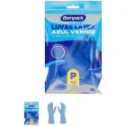 LUVA LATEX LIMPEZA PESADA AZUL PEQUENA BOMPACK