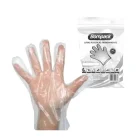 Luva Plastica Transparente Tamanho Unico Bompack ( Cento )