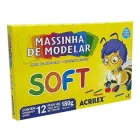 Massa de Modelar Soft 12 Cores Base Amido 7312 Acrilex