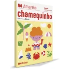 Papel Sulfite A4 Amarelo 75Grs C/100 Chamequinho