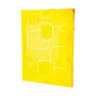 Pasta aba elástica pvc 4 cm dellofine verde amarela