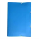 Pasta Aba Elástico Papelão Plastificado Azul ICL