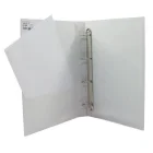 Pasta Fichario Plastificada C/Argola 40 MM Branca Ref 7060 Br