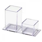 Porta Duplo Lapis/Clips Cristal Ref. 939 Acrimet